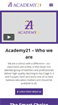 Mobile Screenshot of academy21.co.uk