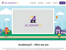 Tablet Screenshot of academy21.co.uk